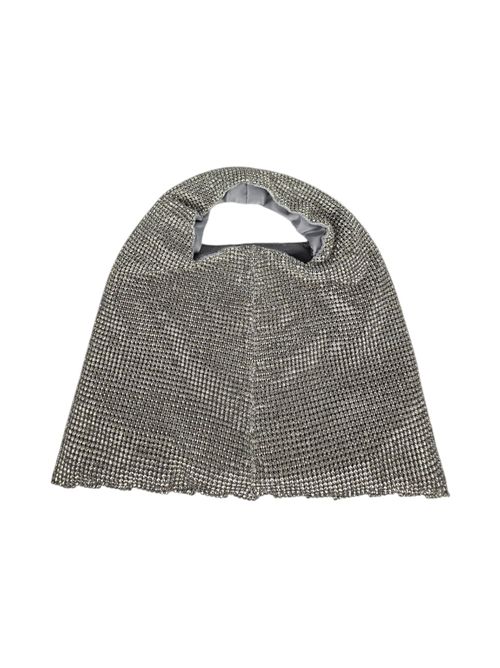 women's saddle bag with silver rhinestones Twenty Fourhaitch | PARKSARGENTO